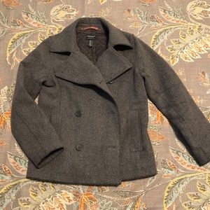 American Eagle Gray Pea coat